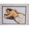 Image 2 : Framed Original Painting on Paper, Hawaiian Man, Signed by Youneehing 2001 (20" x 17")