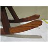 Image 8 : Wooden Carved Rocking Horse 36"L x 20"H