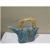 Image 2 : Painted Metallic Teapot w/ Straw Handle 25"H