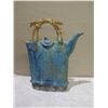 Image 8 : Painted Metallic Teapot w/ Straw Handle 25"H