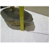 Image 8 : Solid Rock Objet D'Art 20" x 12" x 4"H w/ Metal Thinking Male Figure