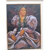 Image 2 : Framed Original Art on Canvas, Hawaiian Woman, Signed by Nahoolewa 40" x 52"