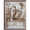 Image 2 : Framed Art, Hawaiian Girls, Na Haumana 6/250 Signed by Nancy Vilhauer 16" x 20"