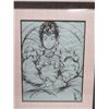 Image 2 : Original Watercolor, Hawaiian Woman Art, Signed by Madge Tennent 1958, Framed & Matted 27" x 33"