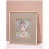 Image 2 : Framed Original Art, Hawaiian Woman with Lei by Shirley Russell 21" x 25"