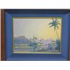 Image 2 : Framed Original Painting on Canvas, Diamond Head, Signed by Massey 2013 (25" x 22")