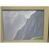 Image 2 : Framed Original Painting on Canvas, Egrets Before the Pali #3360, 30"x24" Signed Hiroshi Tagami 1985