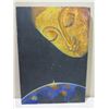 Image 1 : Original Painting on Canvas, Crying Woman Art, Signed by Artist 2001, 23"x33" Unframed