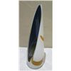 Image 1 : Abstract Open Front Vase w/ Artist Initials YHL 2010 17"H
