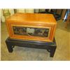 Image 2 : Wooden Chest on Black Stand w/ Decorative Front Door 30" x 20" x 27"H