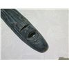 Image 2 : Carved Long Tribal Face Totem Black Wall Hanging 38"L