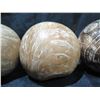 Image 8 : Qty 5 Round Decorative Balls w/ Etchedl Designs 3" to 6" Diameter