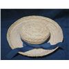Image 2 : Helen Kaminski Straw Hat w/ Blue Tie Hatband Handmade in Madagascar 15"D