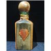 Image 2 : Brown Decanter w/ Stopper & Side Crests, Made in Italy 11"H
