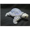 Image 2 : Ceramic Turtle w/ Butterfly, Signed U CHY H w/ Bird Design Under 9"L
