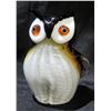 Image 1 : Murano Glass Horned Owl Figurine 6"H (one ear missing)