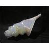 Image 2 : Decorative Glass Blown Sea Shell w/ Pink Interior 9"L