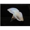 Image 2 : Lalique France Frosted Glass Flower 3" Diameter