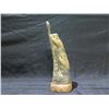 Image 2 : Qty 2 Wooden Figures: Seated Zebra Carved 223 & 2 Owls on Branch 11"H