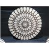 Image 8 : Qty 3 Deborah Rhodes Gray Teardrop Capiz Shell Mats, Made in Philippines 16"D