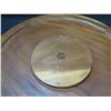 Image 8 : Carved Wooden Plate, Marked "Blair's Koa Wood" 18"D & Wooden Tray 20"D