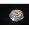 Image 2 : Qty 3 Glass Accent Decor: Orange Jellyfish, Avon Compact & Kosta Body Orb