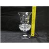 Image 8 : Footed Cut Glass Vase w/ CC Chanel Logo 5" Diameter x 9"H