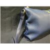 Image 2 : Prada Milano Blue Pebble Leather Adjustable Shoulder Bag 12"L #158 w/ COA
