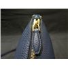 Image 8 : Prada Milano Blue Pebble Leather Adjustable Shoulder Bag 12"L #158 w/ COA