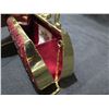 Image 8 : Baracci Haute Couture Red Beaded Bag w/ Chain Strap 8"L