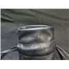 Image 2 : Gucci Made in Italy Black Leather Bag w/ Pull Closure & Adjustable Strap 5.5"W