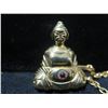 Image 2 : Judith Leiber Seated Buddha Keychain, 1.5" Buddha Only, 3"L w/ Chain