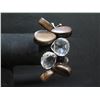 Image 2 : Crystal/Ebony Cluster Bracelet w/ Accents 8"L