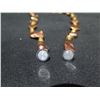 Image 8 : Necklace with Brown Stones w/ Magnetic Clasp 23"L