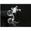 Image 2 : Faceted Cluster Bracelet on Metal Chain 7.5"L