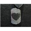 Image 2 : Metal w/ Stone Bead Heart Pendants & Beaded Chain 34"L (38" w/ Pendant)