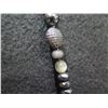 Image 8 : Metal w/ Stone Bead Heart Pendants & Beaded Chain 34"L (38" w/ Pendant)
