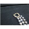 Image 8 : Pearl Necklace 3-Strand Black Pearls 19.5"L