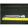 Image 8 : White Jade Necklace w/ Jade Seated Buddha Pendant 18"L