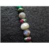 Image 8 : Metal w/ Stone Bead Moon & Peace Pendants & Beaded Chain 34"L (38" w/ Pendants)