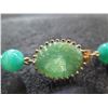 Image 2 : Green Jade Necklace, Stamped 'Joseph'  24"L