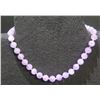 Image 1 : Amethyst or (Lavender Jade) Necklace 18"L