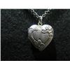Image 2 : Metal Heart Locket Pendant on Metal Chain 18"L