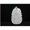 Image 2 : Carved Jade Pendant w/ 18K Gold Pendant Bail