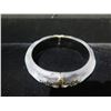 Image 2 : Alexis Bittar Handcrafted Hinged Bangle Bracelet w/ Metal & Stone Bead Motif 3"D