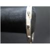 Image 2 : Alexander McQueen White Enamel & Metal Bangle Bracelet w/ Skull Design 3"D