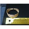 Image 8 : Textured Metal Bangle Bracelet w/ Elephant Motif & Open Back 44 grams 2.5" D
