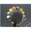Image 2 : Faceted Colored Bead Bracelet w/ Metal 'Love Heals' Tag 8"L