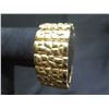 Image 2 : Metal Hinged Bracelet Stamped 'SJ' 120 Grams 8"L