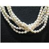 Image 2 : Long 6 Strand Freshwater Pearl Necklace w/ Metal Clasp 24"L